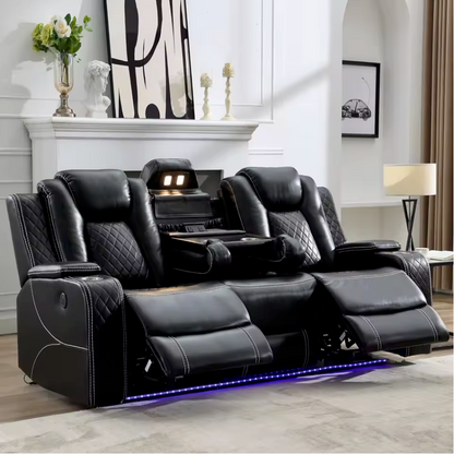 Luxury Power Recliner Sofa 3 Seater Rulova